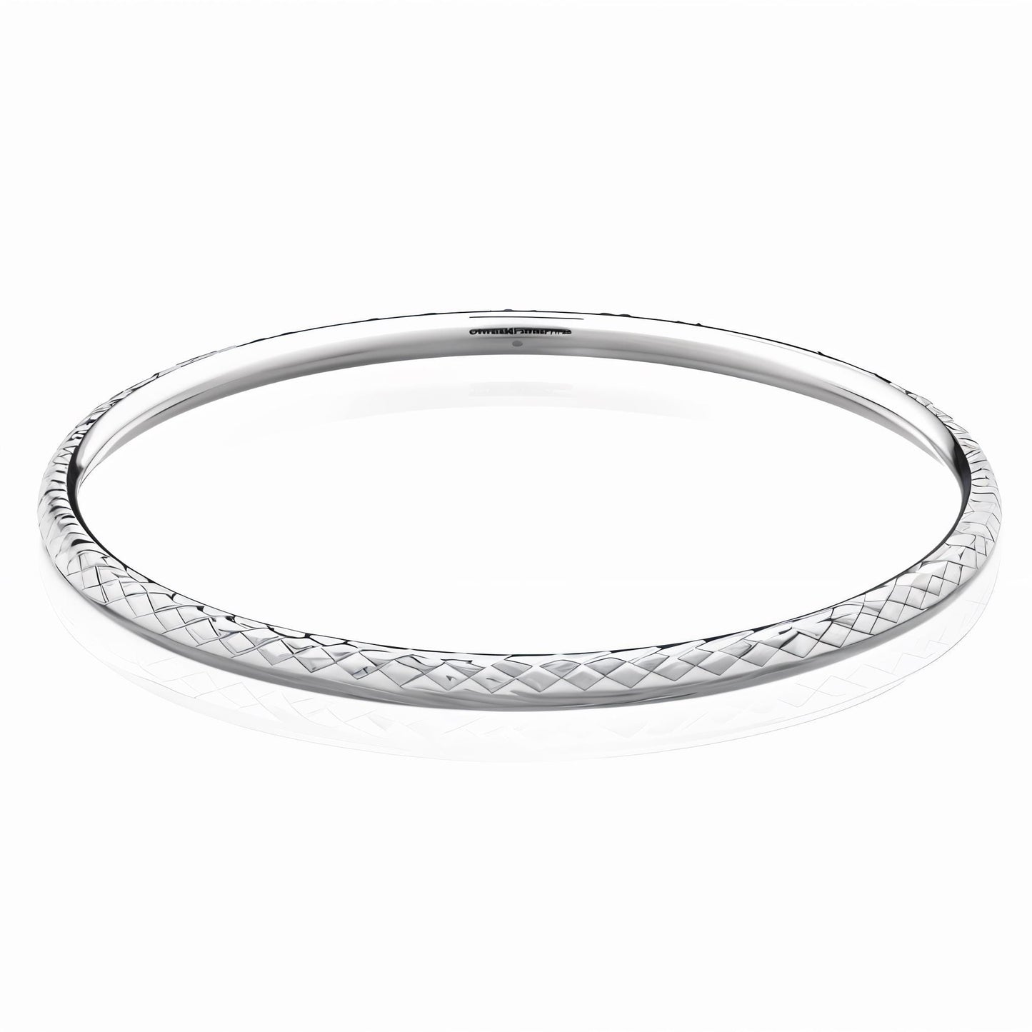 Curved Diamond Bangle