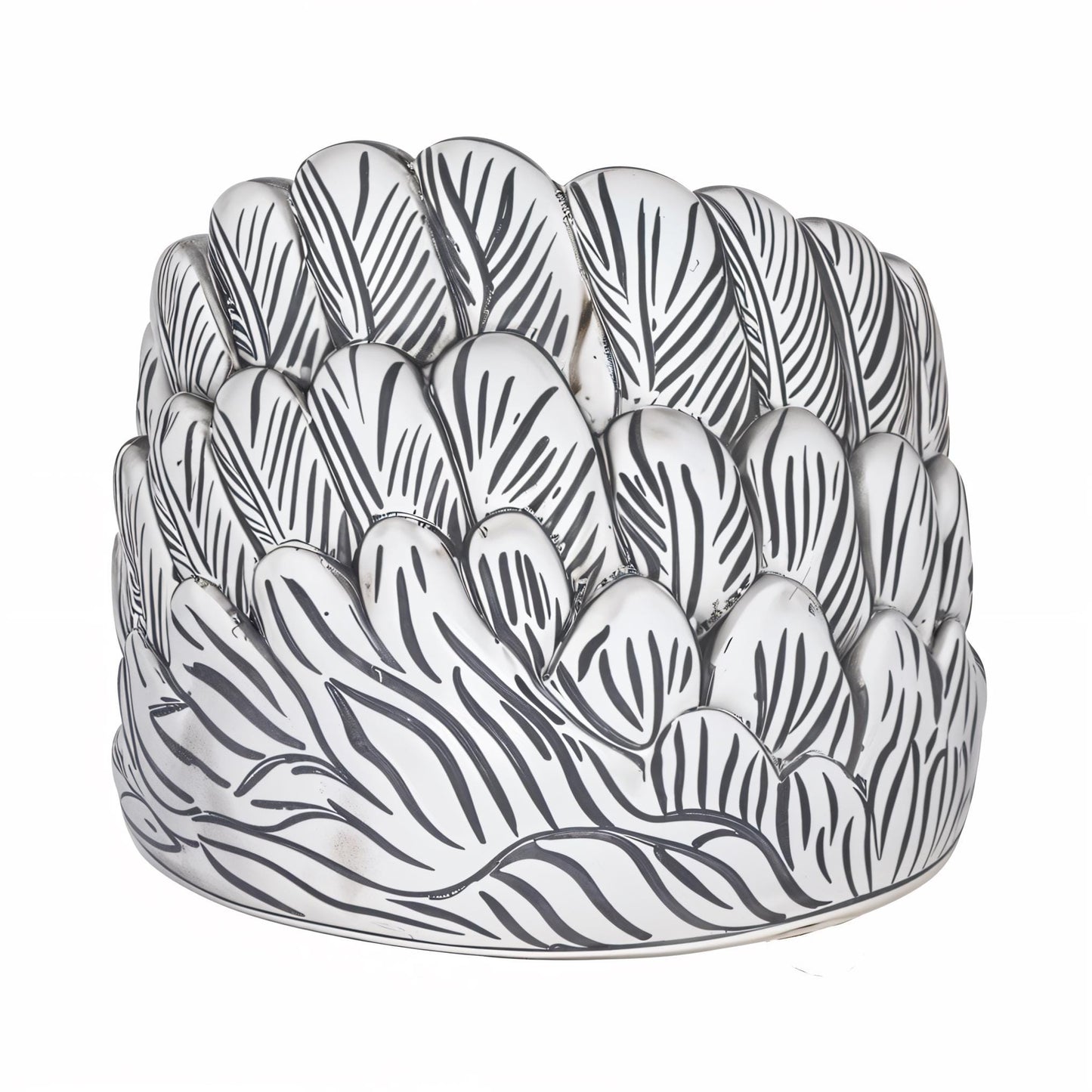 Heavy Silver Ring | Large Silver Ring | Feather Ring | Adjustable Ring | Bird Ring | Silver Feather Ring | Adjustable Silver Ring