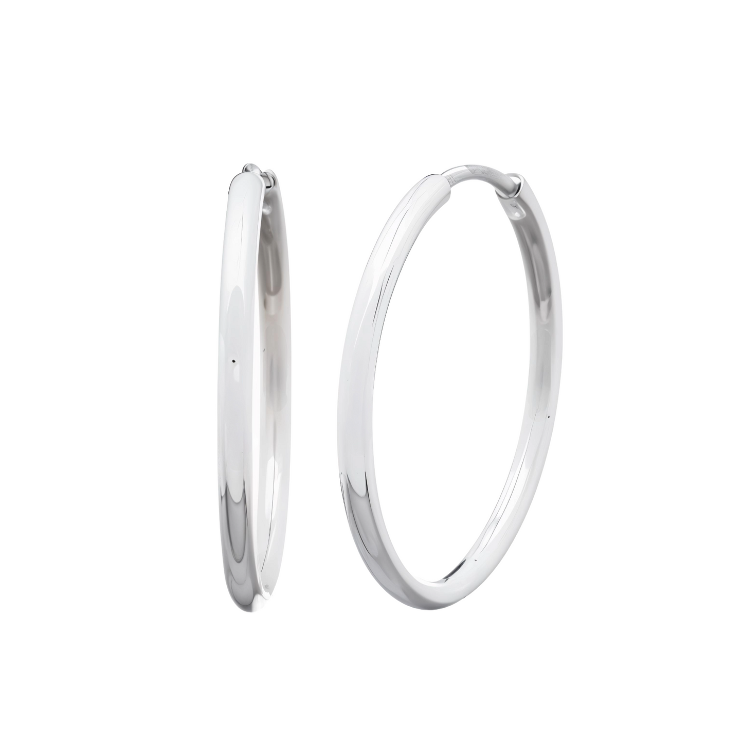 Silver Hoops
