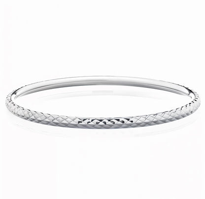 Curved Diamond Bangle