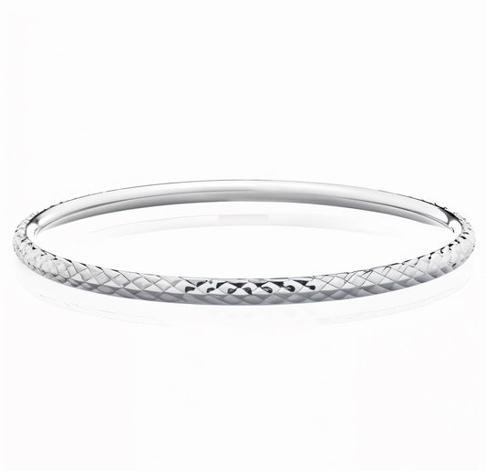 Curved Diamond Bangle