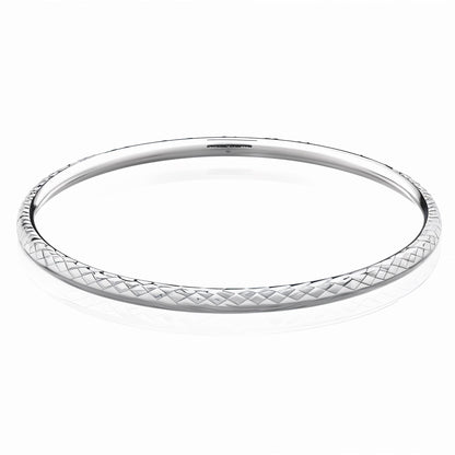 Curved Diamond Bangle