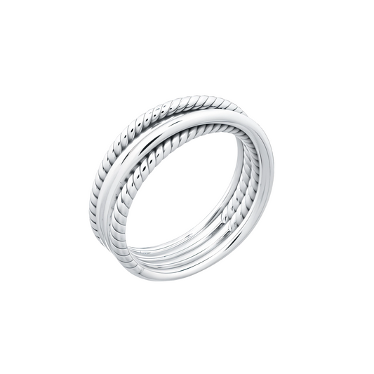 Knotted Silver Ring