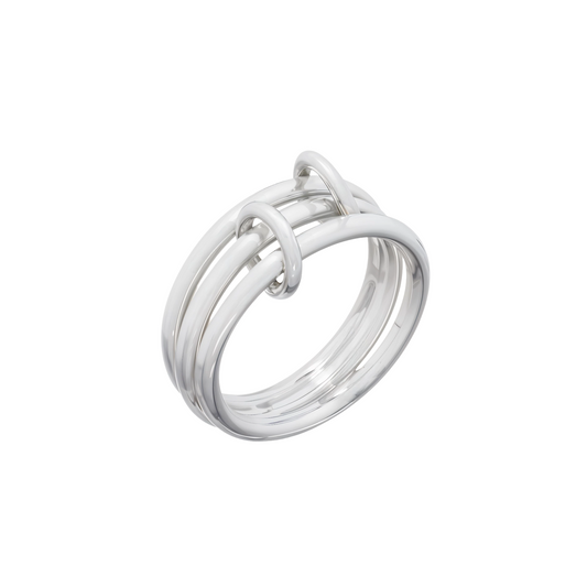 Wire Locked Triple Ring