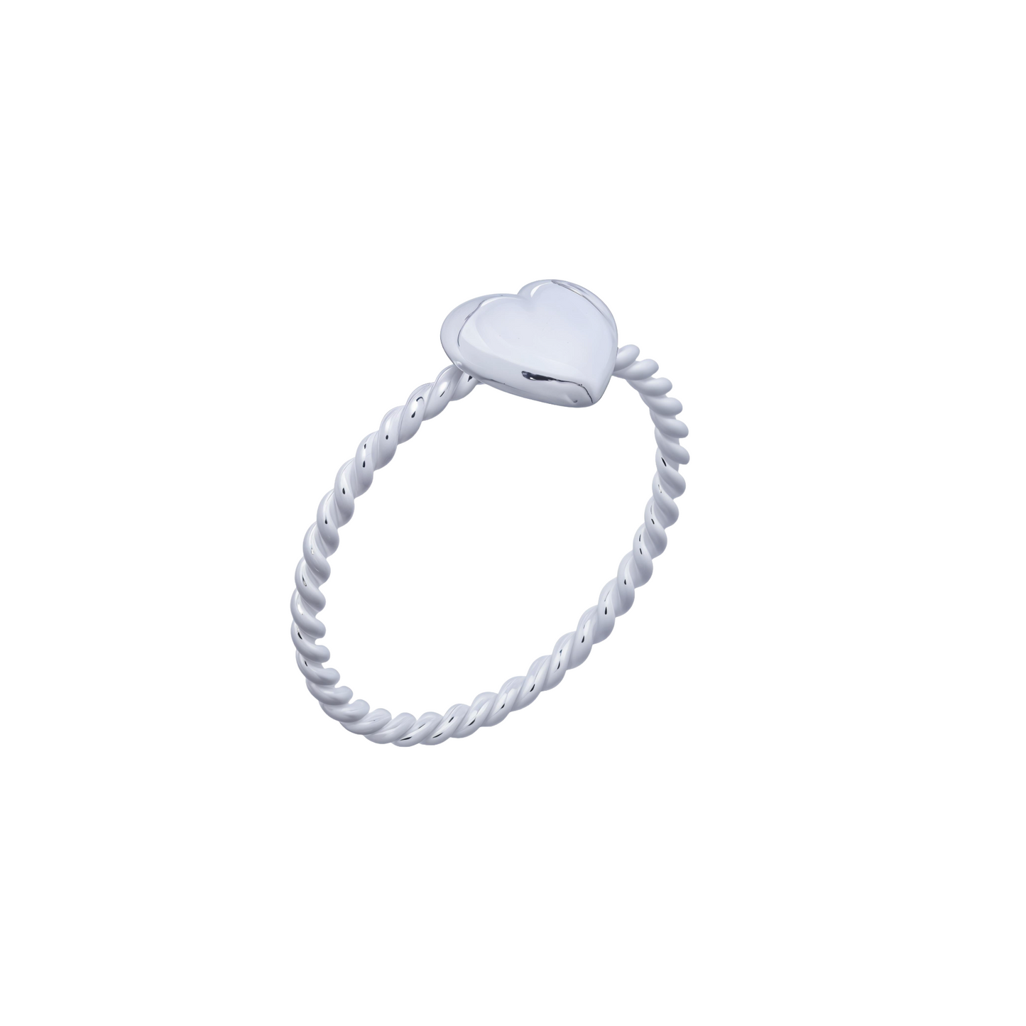 Twisted Rope Heart Ring